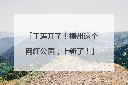王莲开了！福州这个网红公园，上新了！